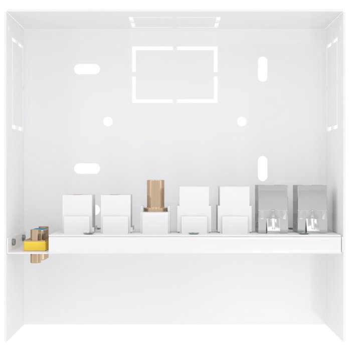 Aisens Caja de Conexiones VGA, 2xHDMI, Jack 3.5, 2xUSB-B y 2xRJ45 Cat.6A STP, Blanco